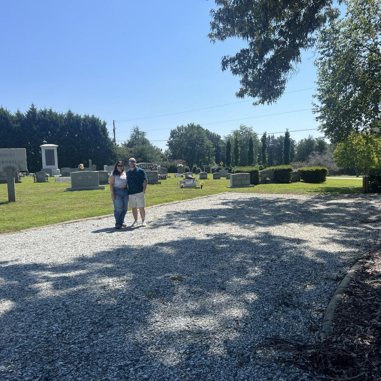Catie visiting Jorge's Eagle Scout project in NC