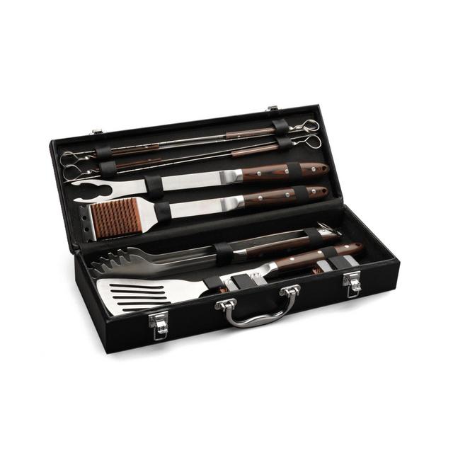 Cuisinart® 10-Piece Grilling Set With Leather Storage Case