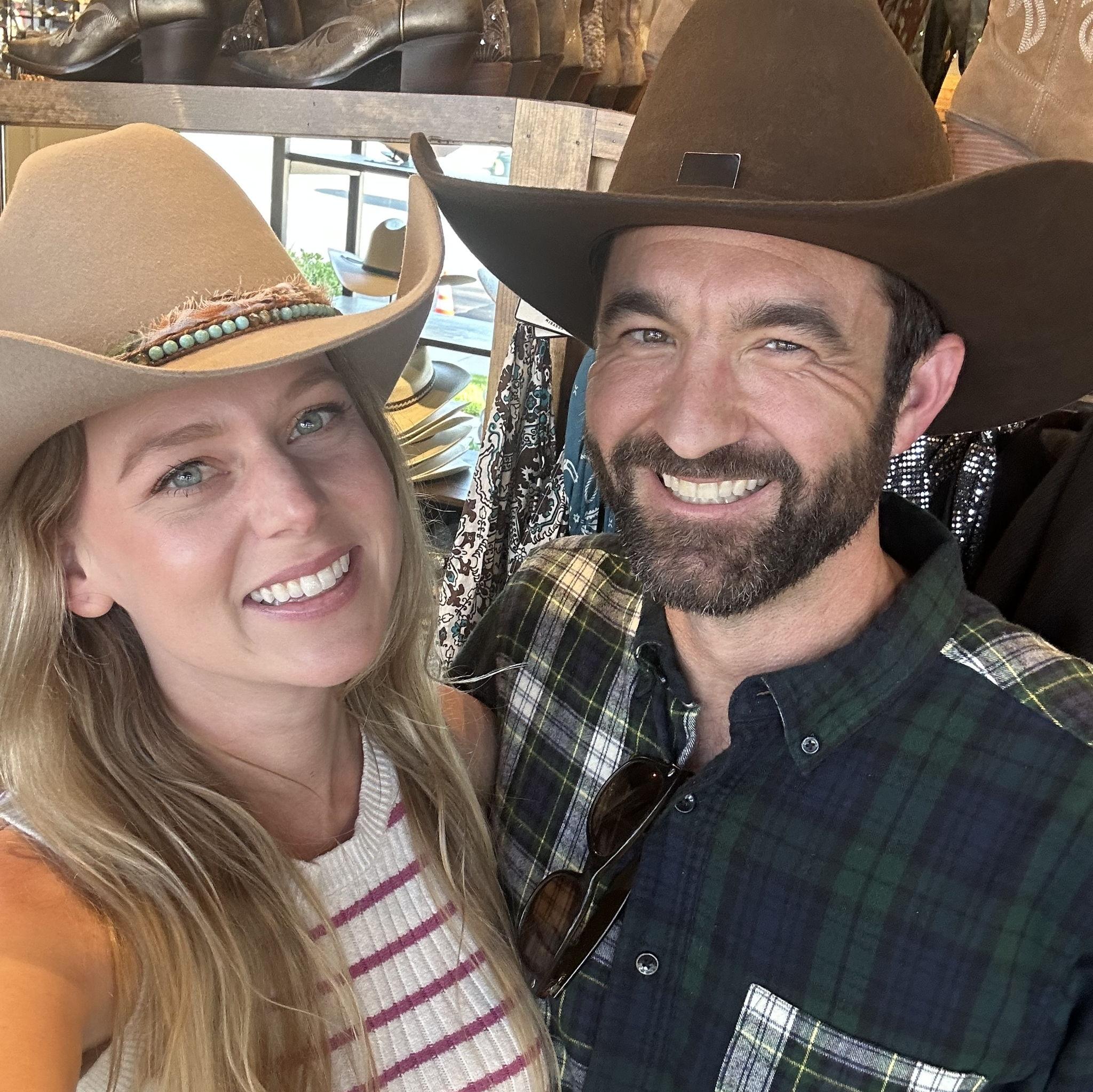 Date to Boot Barn - one of our first pictures together.