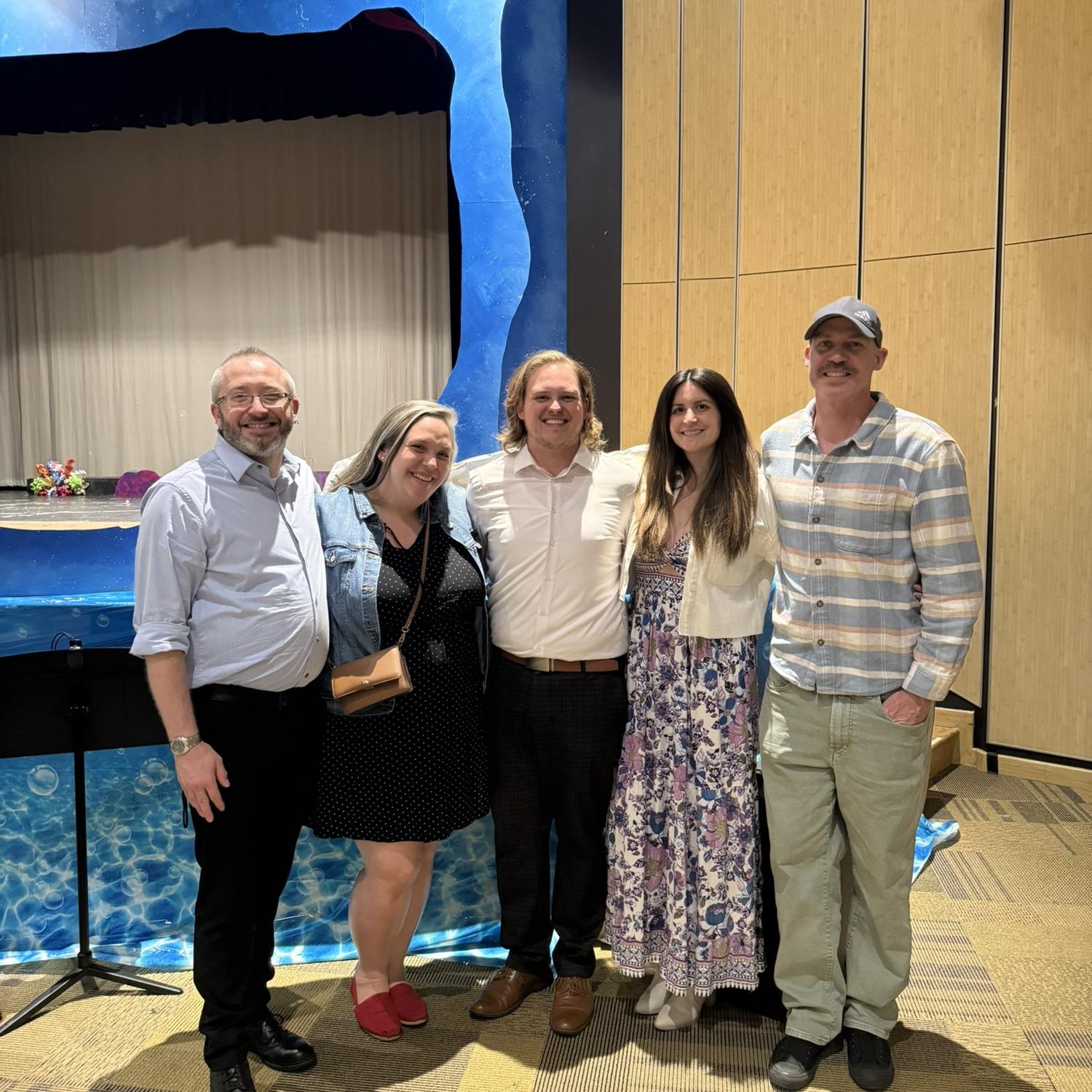 We are so lucky to have such supportive friends like Carissa, Lisa, and Ed! - April 2025