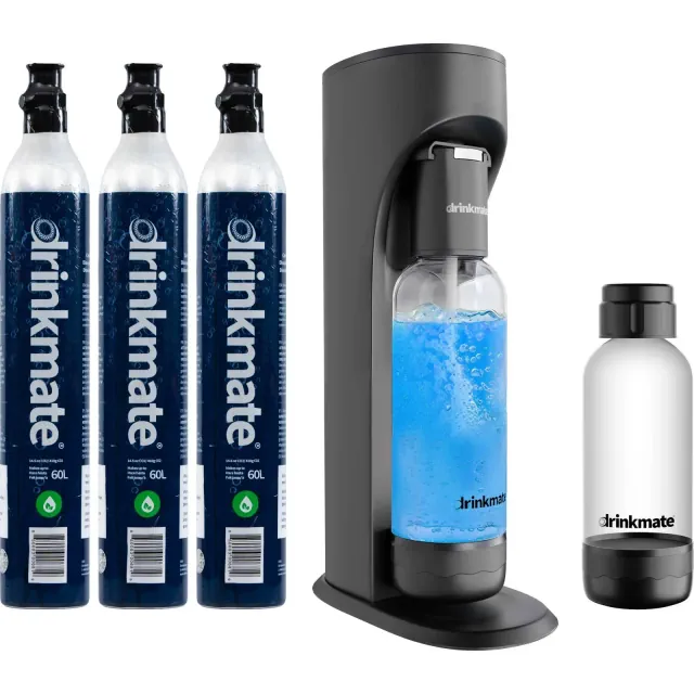 Drinkmate Ultimate Bundle OmniFizz Soda Maker Black