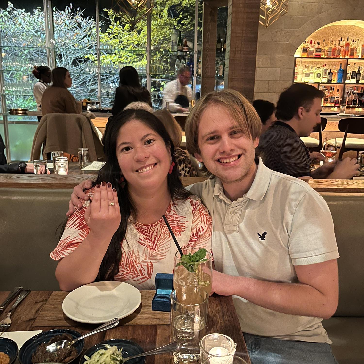 Its a love story…and she said yes!