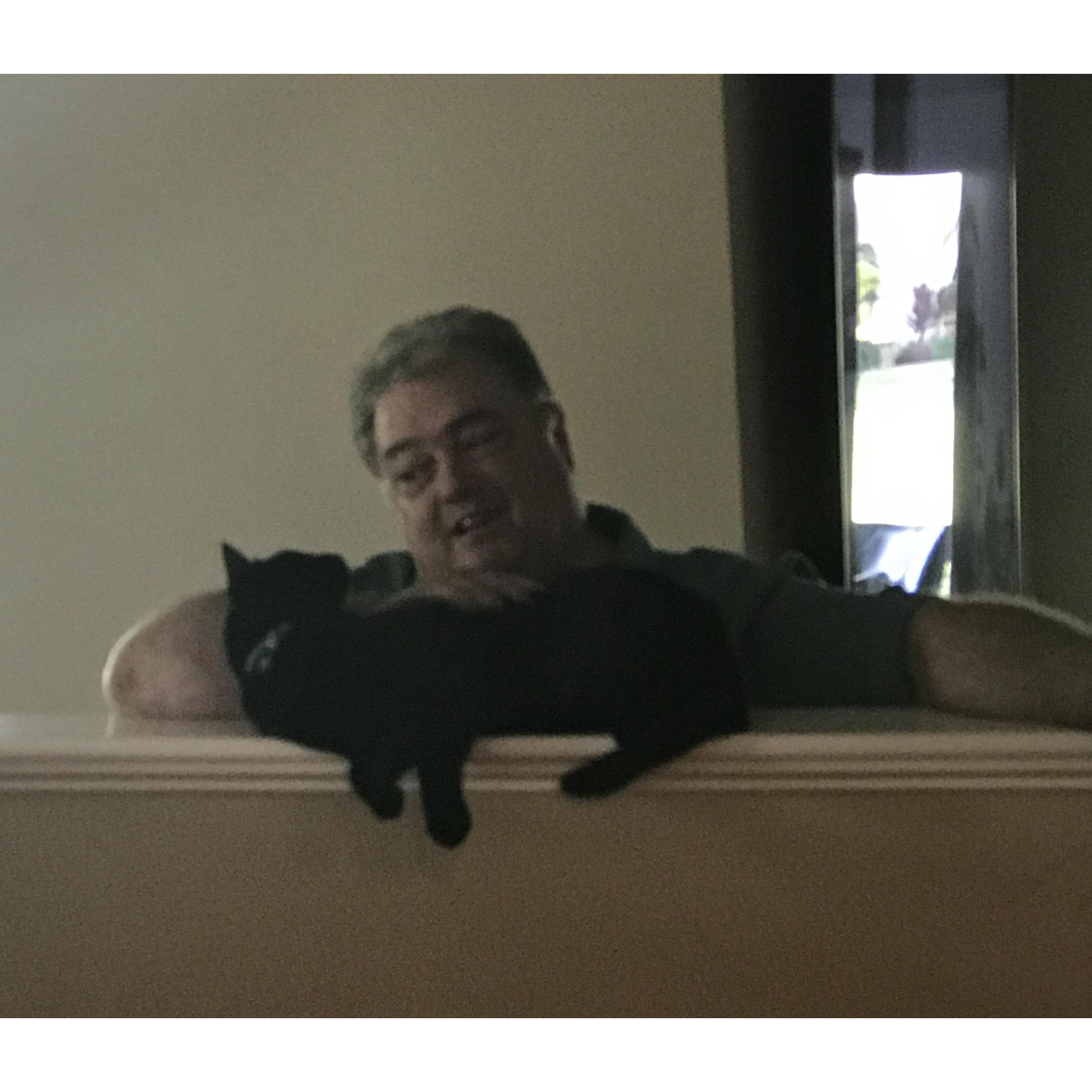 The two men in my life have an understanding.