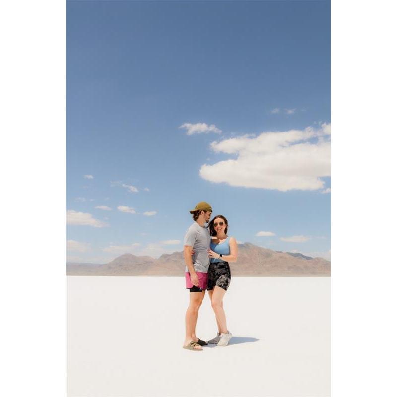 The Bonneville Salt Flats in Utah in June 2023
