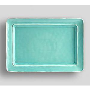 Cambria Rectangular Serving Platter - Turquoise