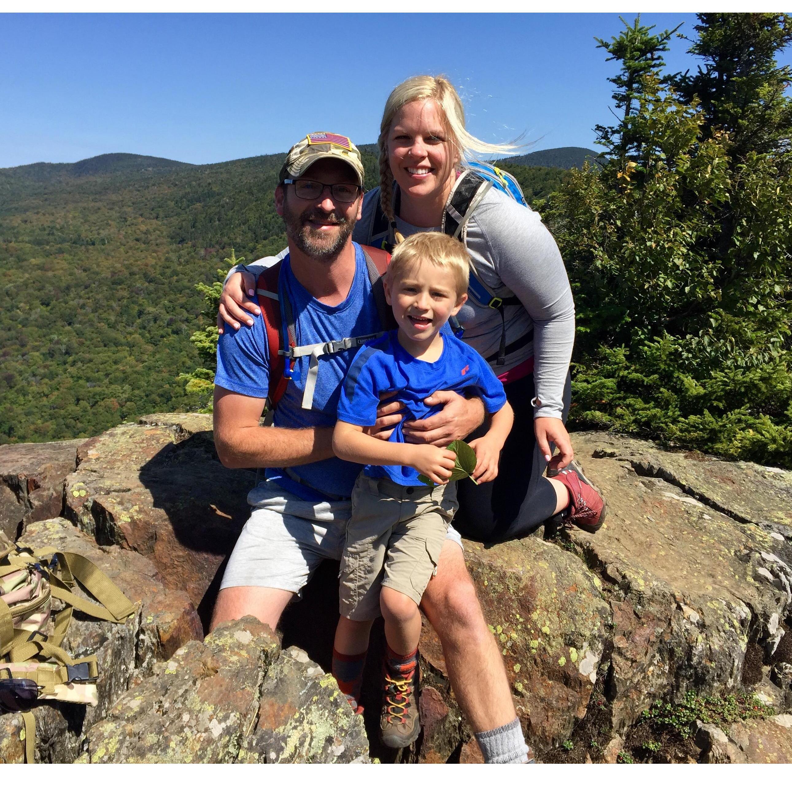 Hiked the tall and narrow edge of Table Rock in Colebrook, NH