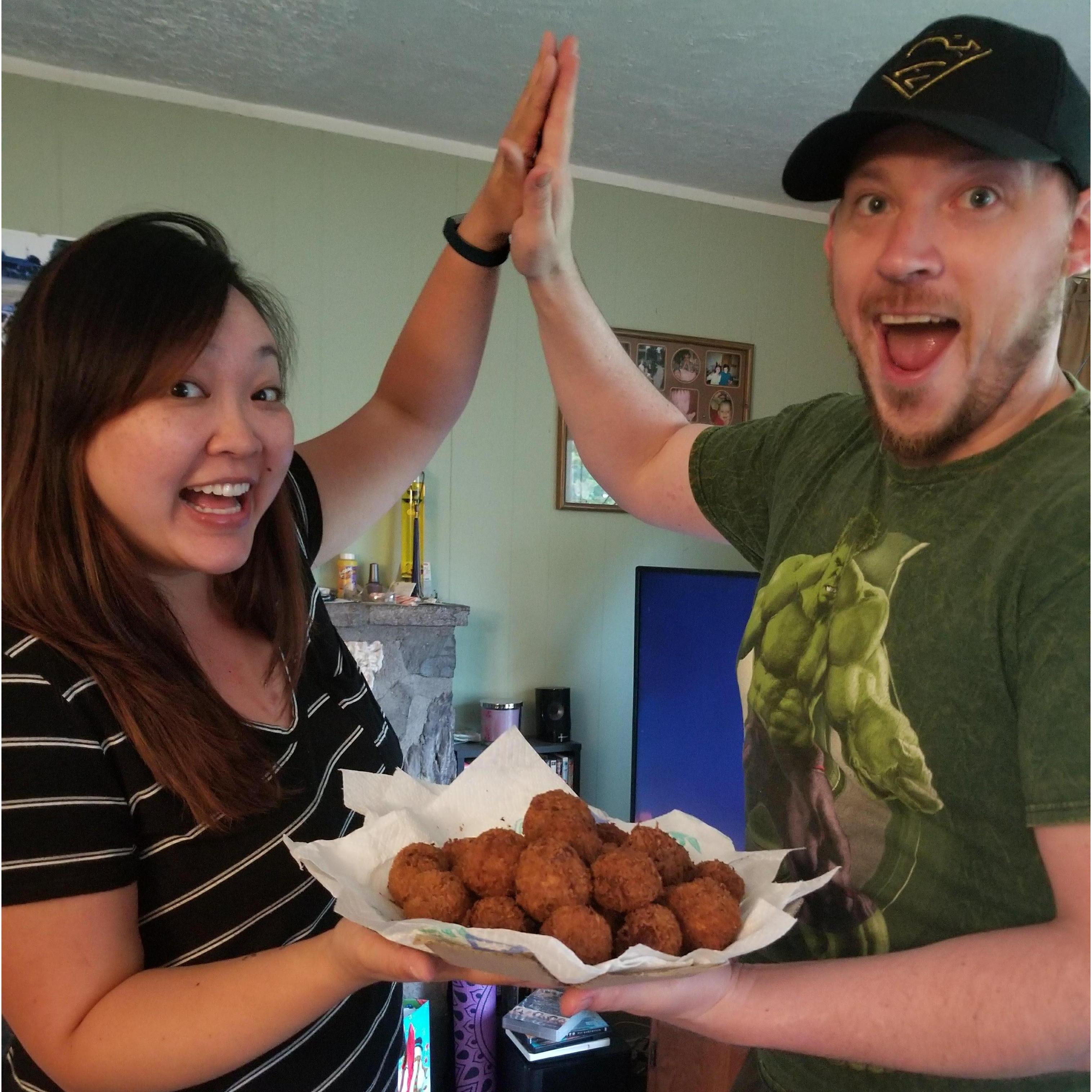 First time making croquettes