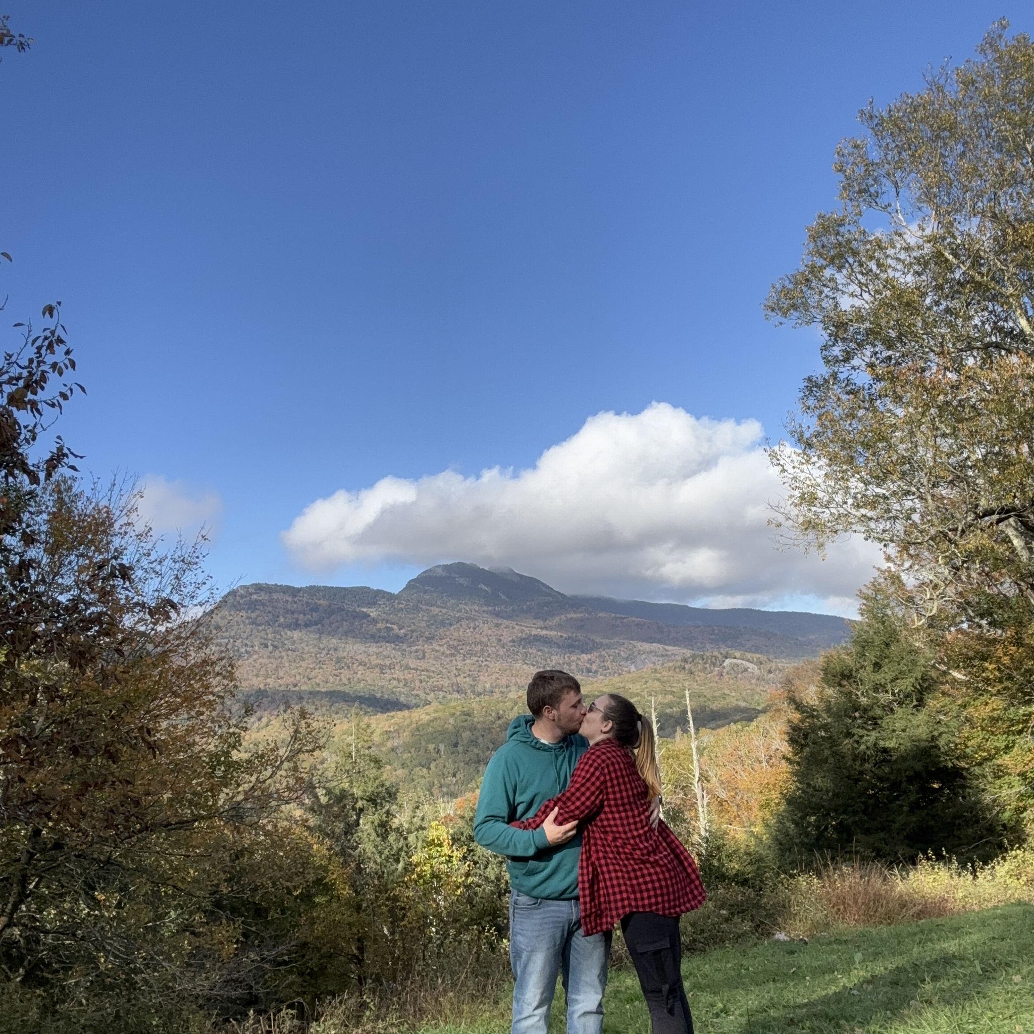 We went to Boone for an anniversary trip and stopped at this overlook of Grandfather mountain
