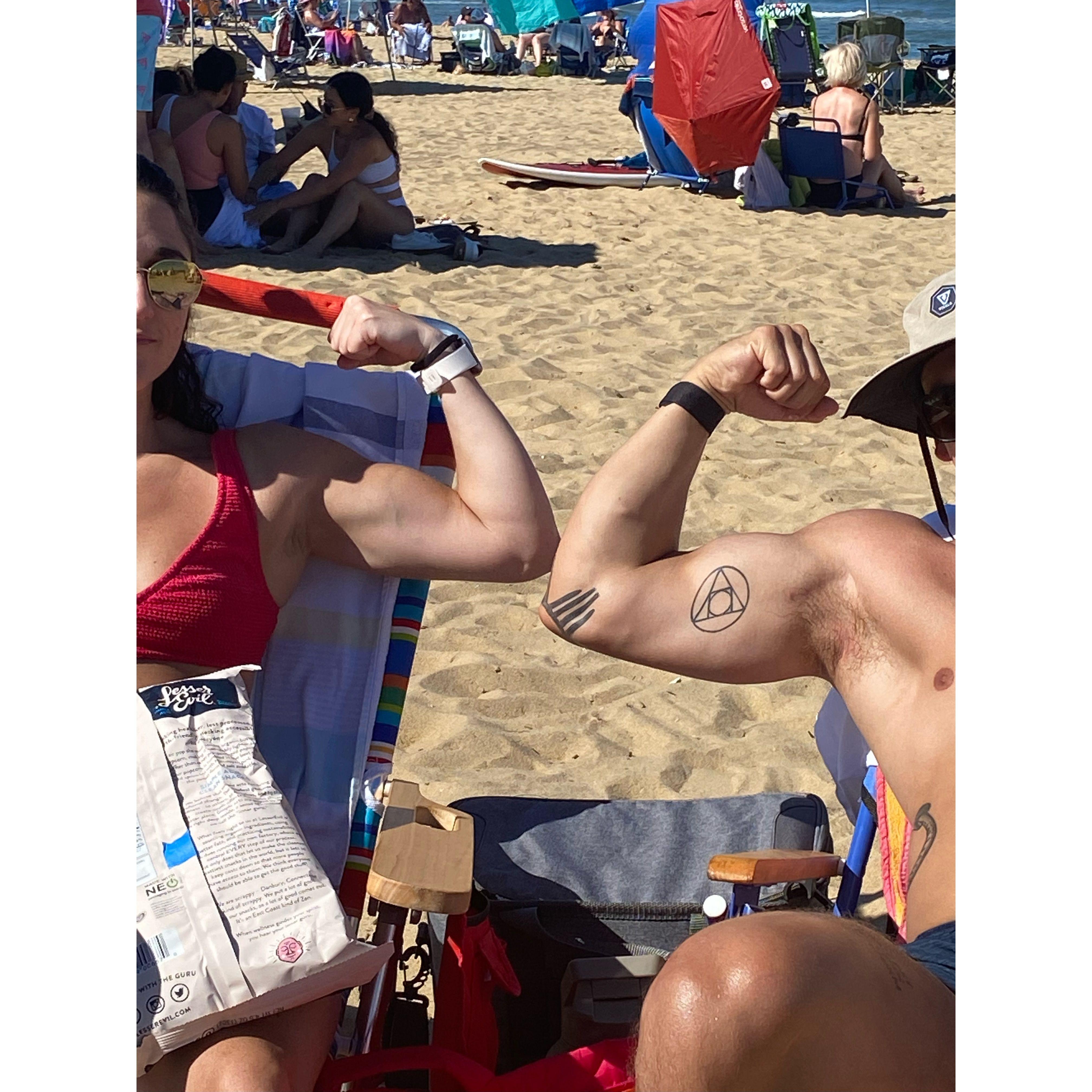 Always flexing.