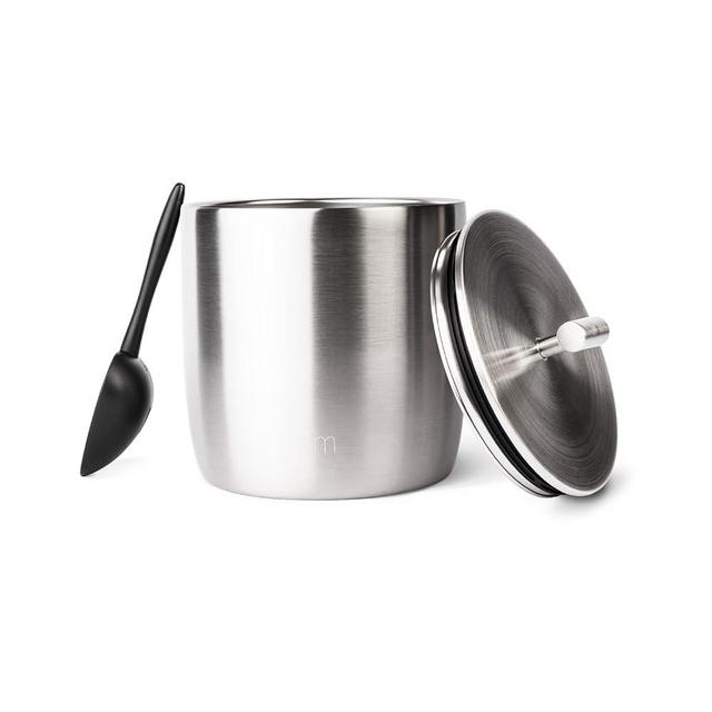 Simple Modern Vacuum Insulated Ice Bucket with Lid and Scoop | For Cocktail, Champagne, Wine, Beer, & Hosting | Stainless Steel 100oz Capacity for Large Parties | Rocks Collection | Simple Stainless