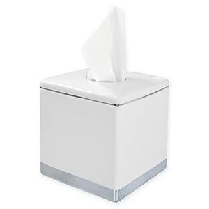Geori Platinum Ceramic Boutique Tissue Box Cover