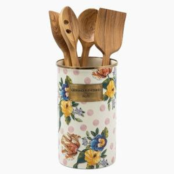 Wildflowers Pink Utensil Holder
