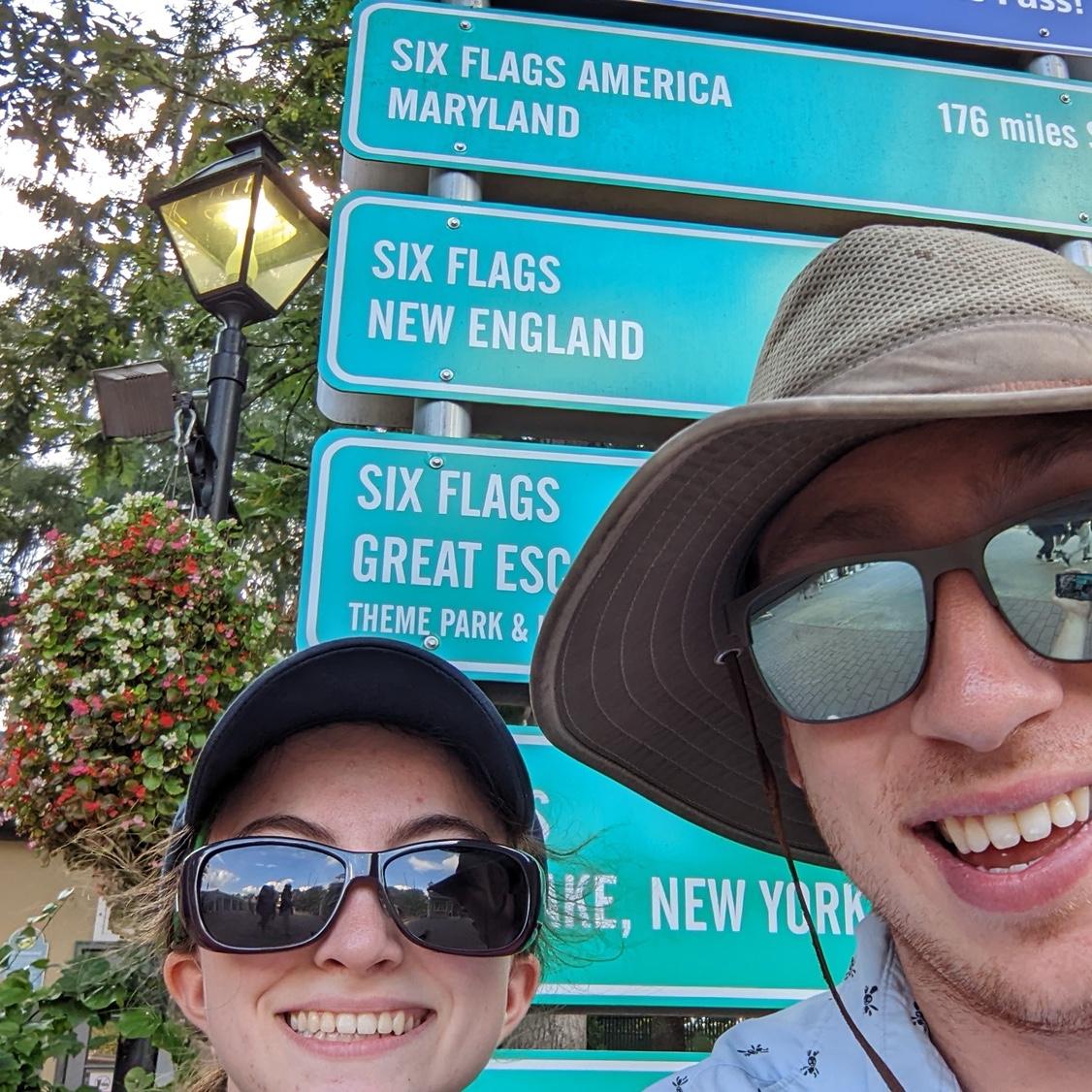 The finale of our whirlwind trip to 6 amusement parks across 4 states, planned before we even started dating.
