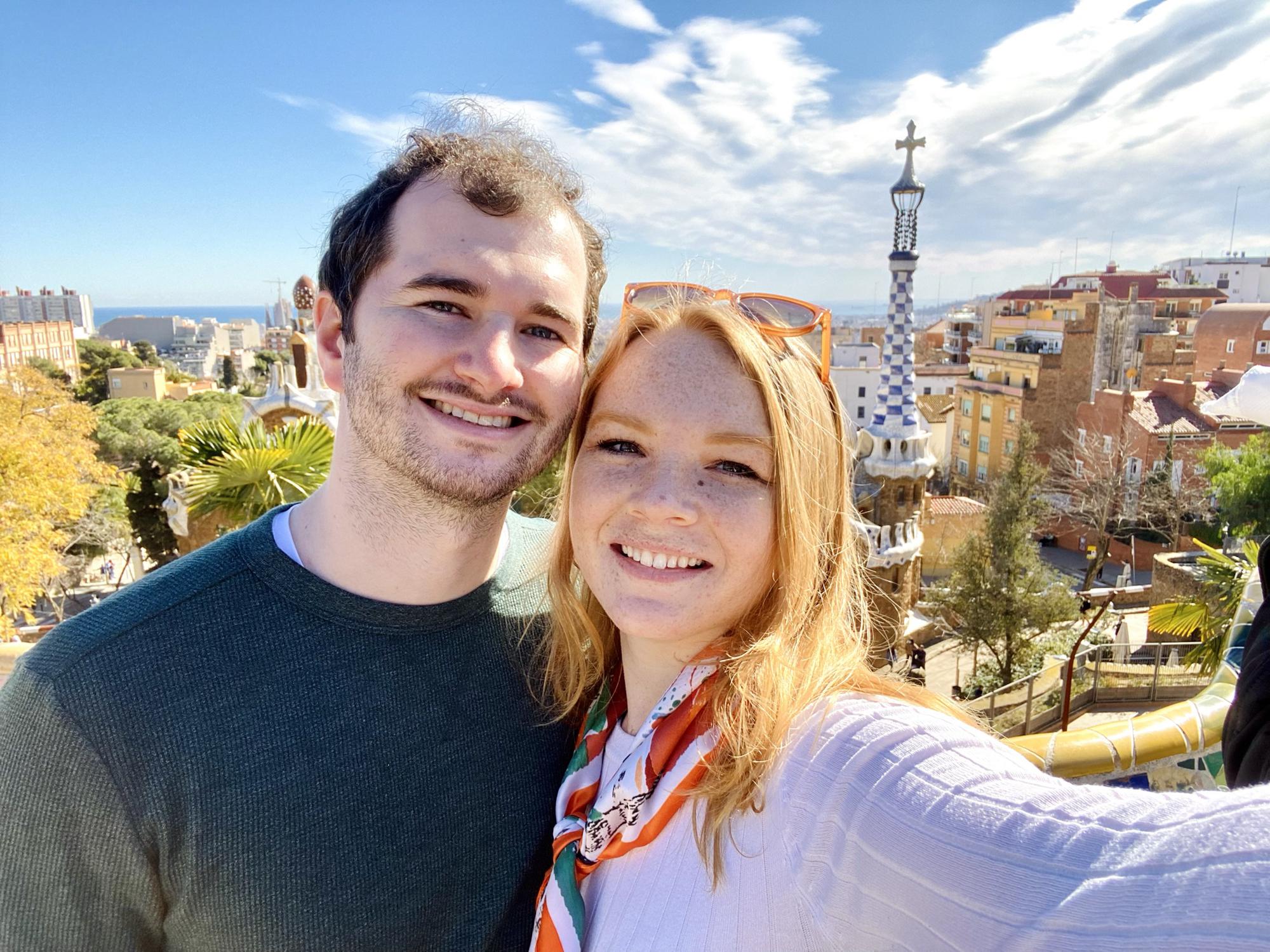 Park Guell in Barcelona, Spain