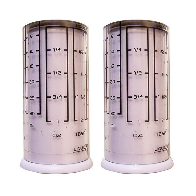 Kitchenart Adjustable Measuring Cups 2 Pack - for Liquid Dry Semi-Solid Adjustable Measuring Cups Plastic