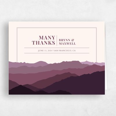 Pink Wedding Thank You - Layton