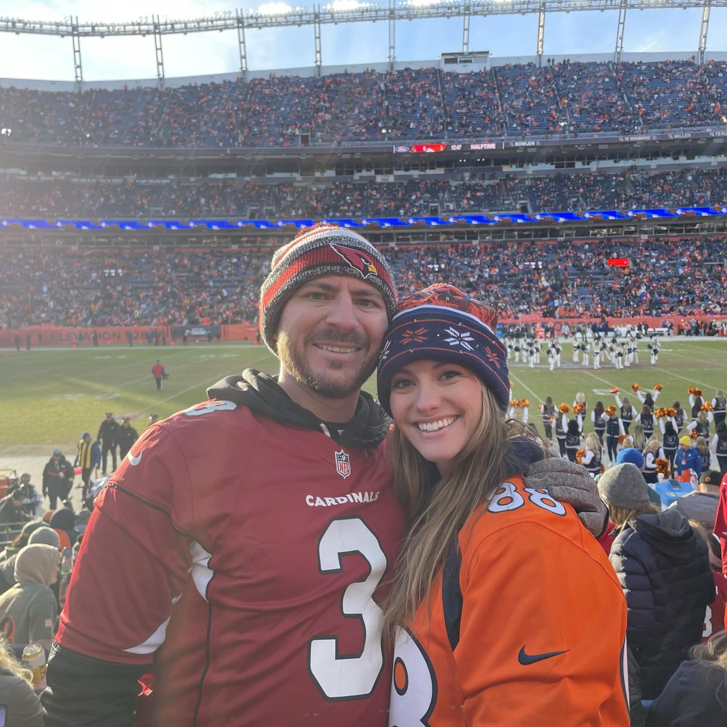 A little friendly competition... Broncos won!
