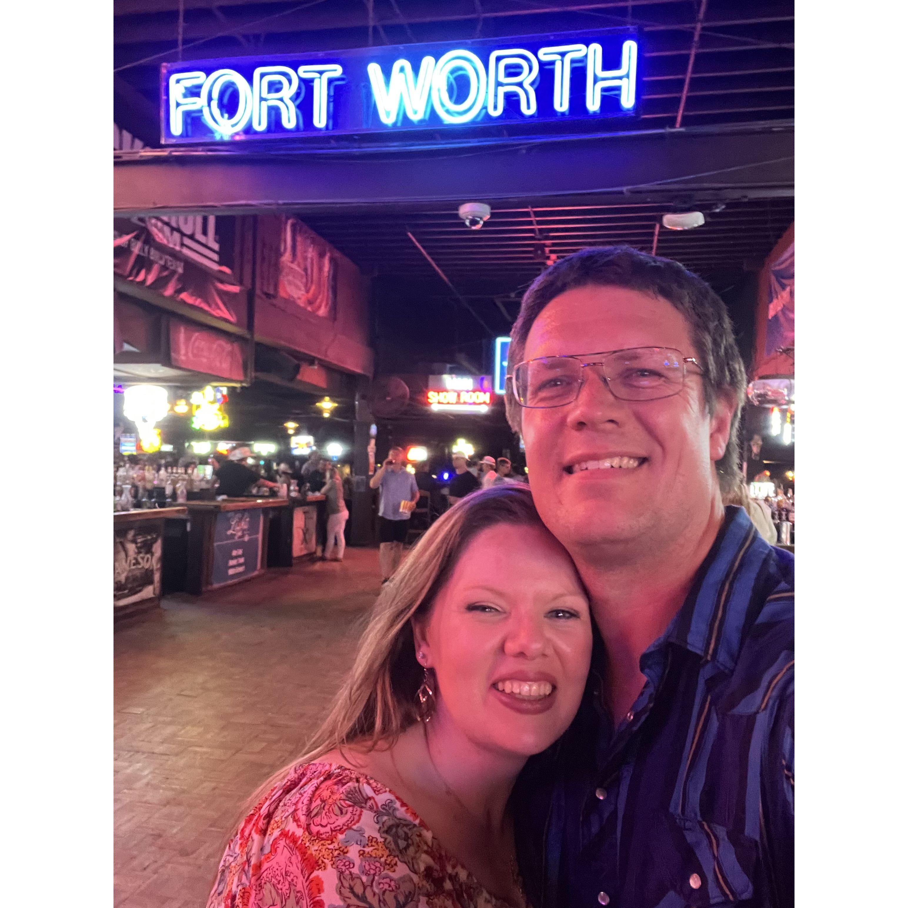 June 2023 - when we finished the weekend Merge class, we went to Billy Bob's in Fort Worth for a night of music and dancing. So much fun!