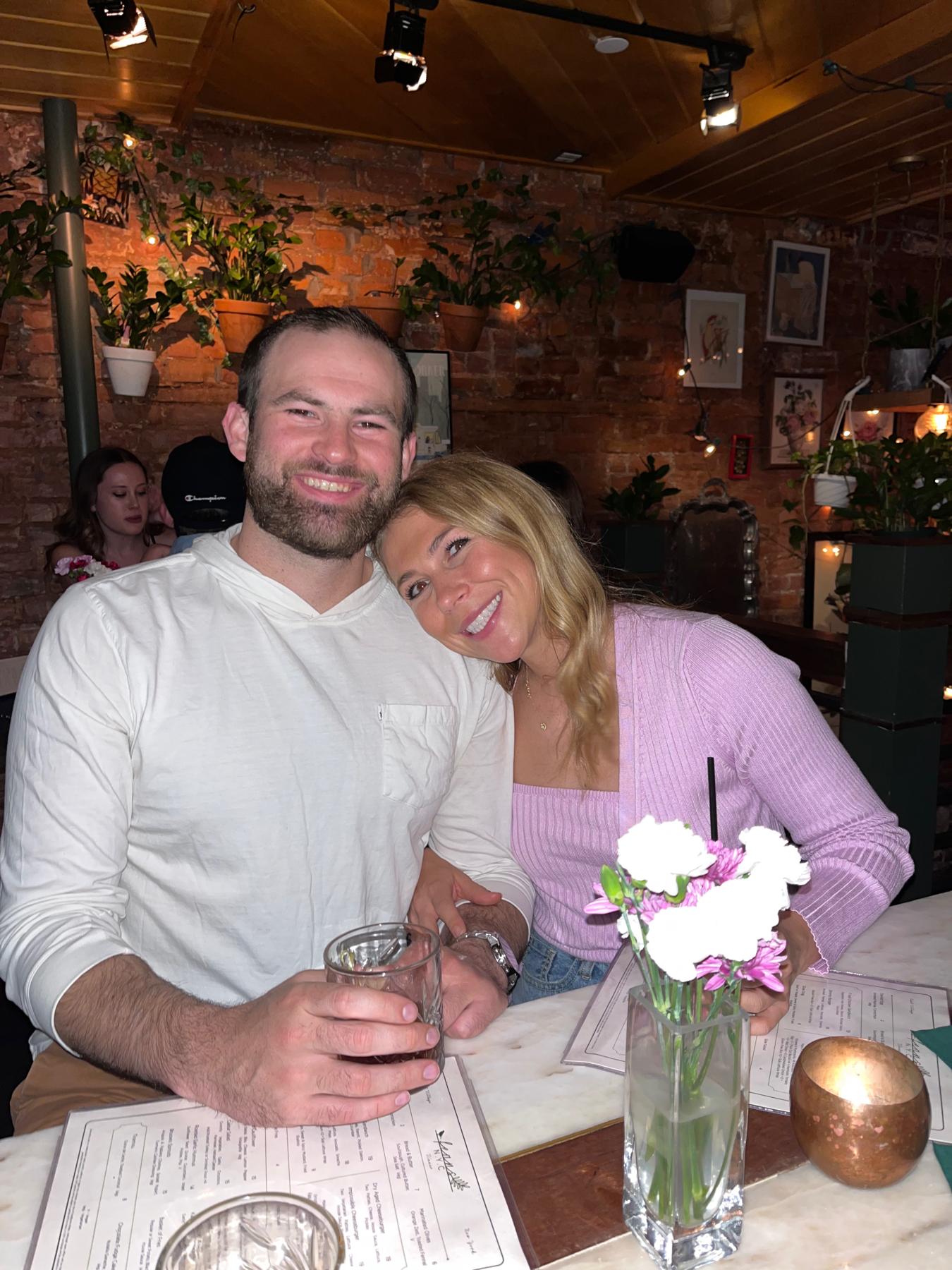 Our one year anniversary at our first date spot, Ferns in the East Village - April 2022