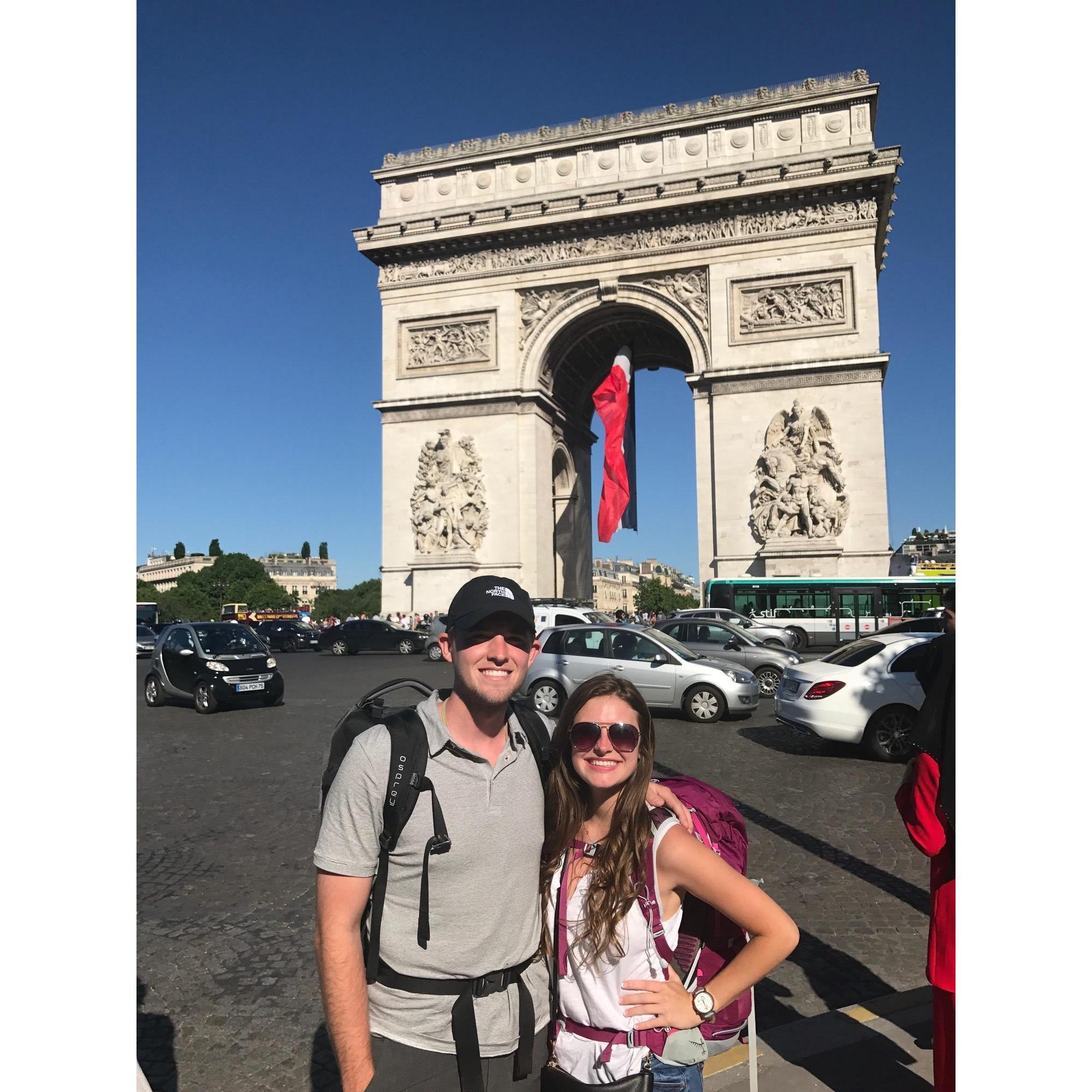 Paris, France. Check the backpacks!