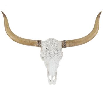 Longhorn Skull Wall Decor With Lace