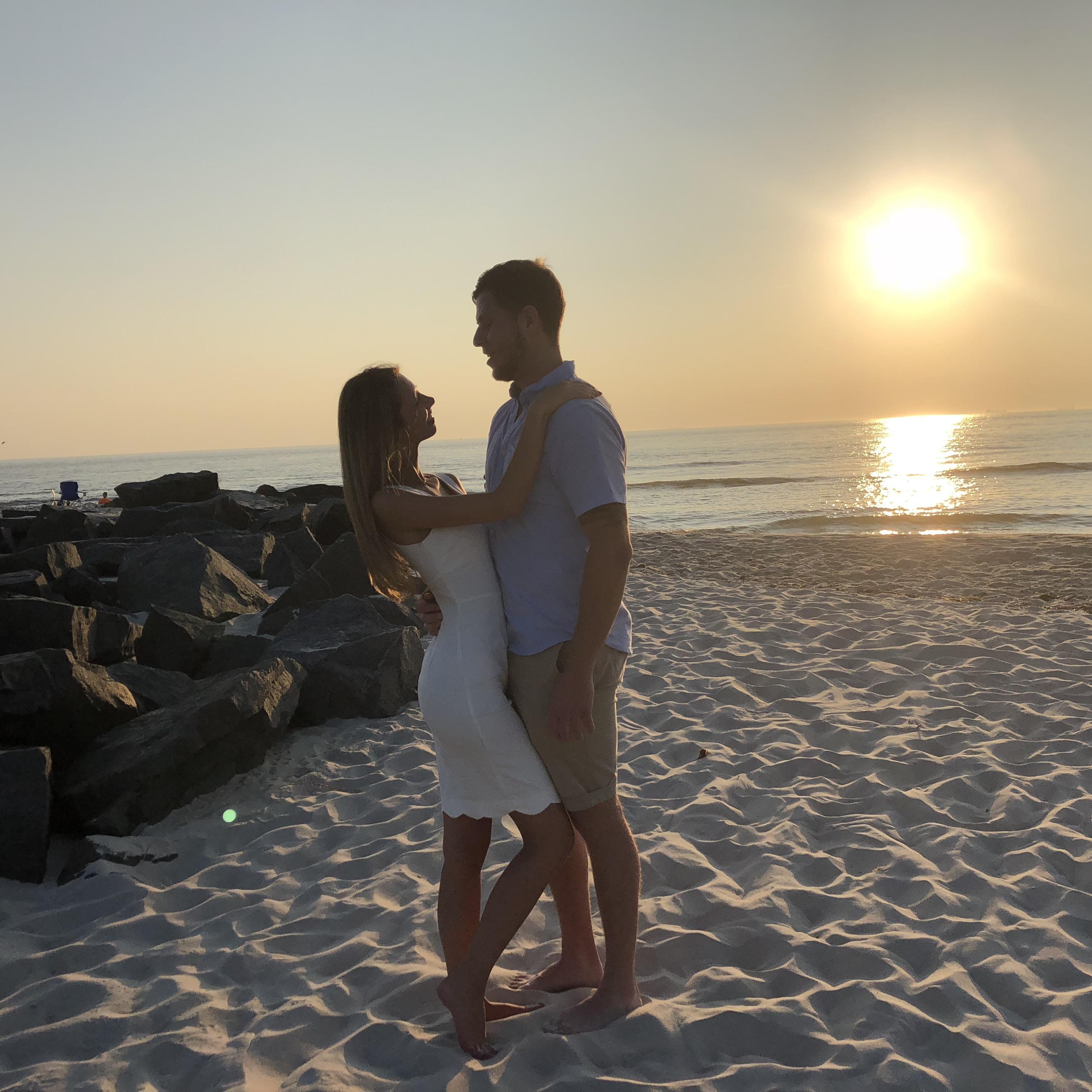 Moments before I said YES!