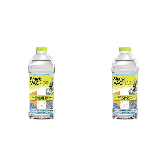 Shark Multi-Surface Cleaner 2 Liter Bottle VCM60 VACMOP Refill, Spring Clean Scent, 67 Fl Oz (Packaging may vary) (Pack of 2)