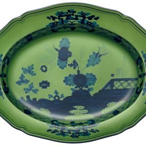 Ginori 1735 Antico Doccia Oval Flat Platter - Green