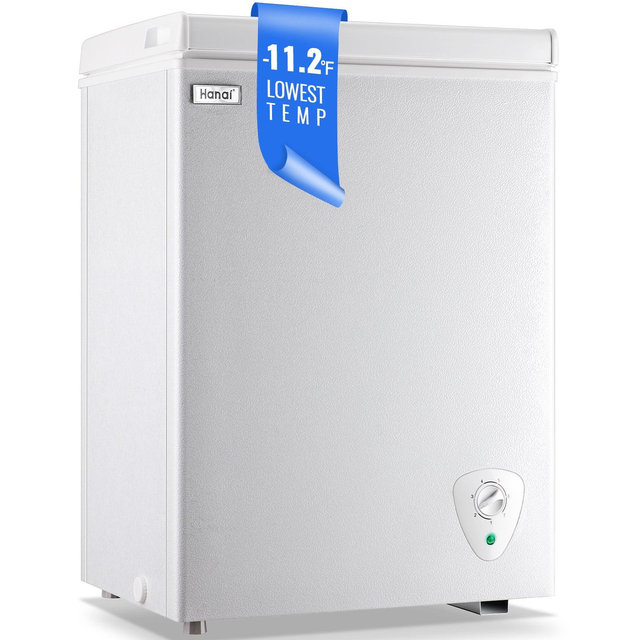 WANAI Mini Chest Freezer BCBD-63 WHITE MEDIUM