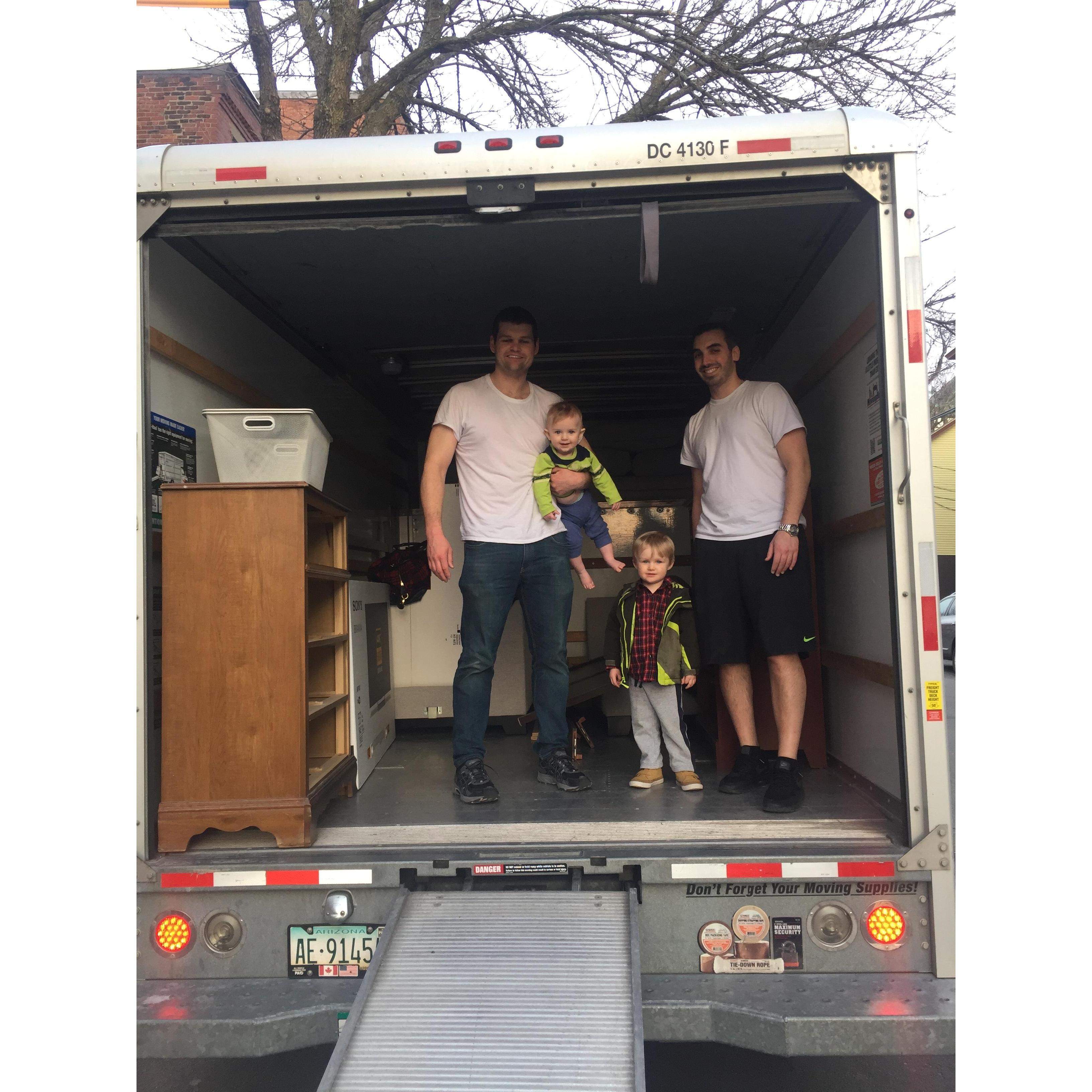 We had some help for move-in day