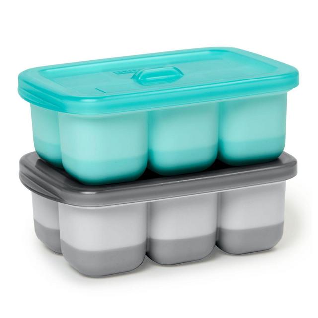 SKIP*HOP® 2-Pack Easy-Fill Freezer Trays in Grey/Teal