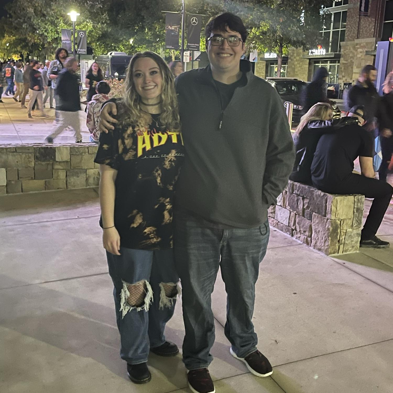Our first date: an A Day To Remember concert (Maddie’s favorite band)