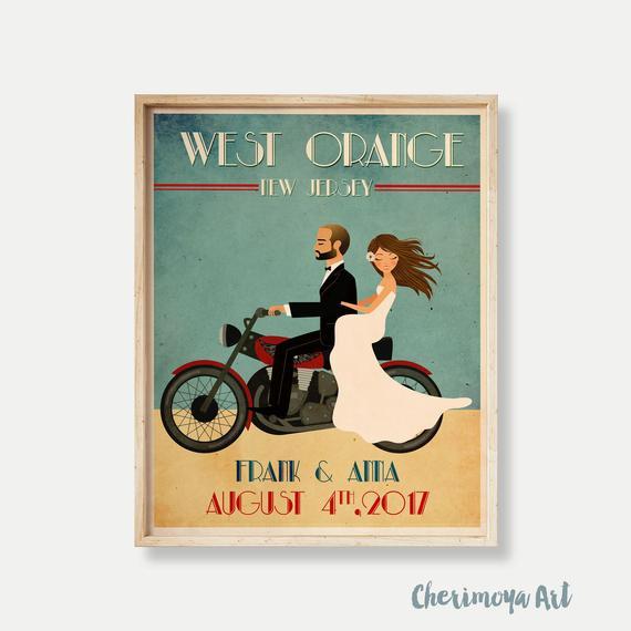 Custom Wedding Portrait, Unique Wedding Gift, Custom Wedding Gift, Wedding illustration, Gift for Her, Couple Portrait, Engagement Gift