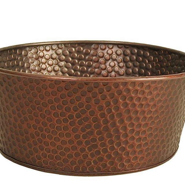 Wald Imports Copper Hammered Metal 10.5" Beverage Bucket/Pail/Tub