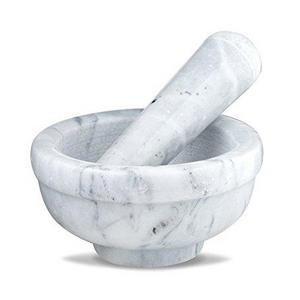 Sagler mortar and pestle set Marble Grey 3.75 inches diameter