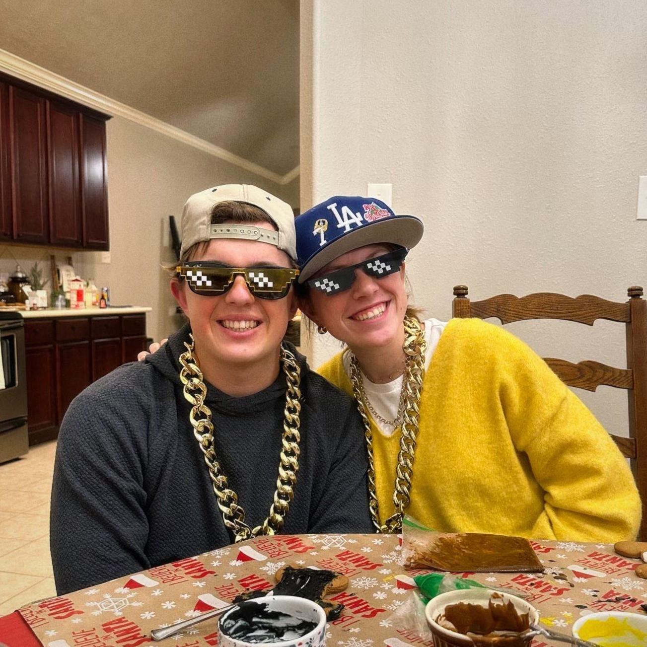 Not your average Christmas party at Rachel's Nana and Tata's house!