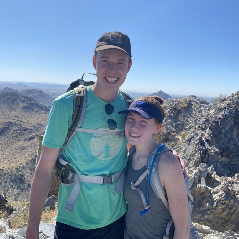 Sam's first trip to Arizona with the Thompsons!