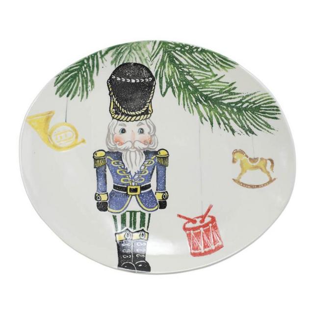 VIETRI Nutcrackers Medium Oval Platter