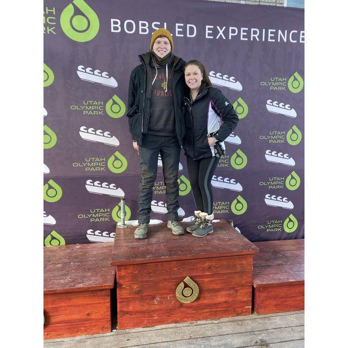 We rode bobsleds in Salt Lake City on part of the Olympic track from 2002!