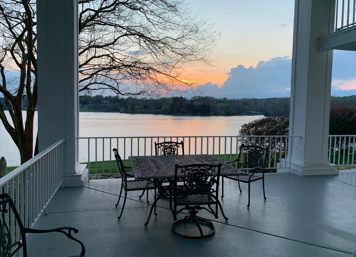 Overlooking Fort Loudoun Lake from the porch.