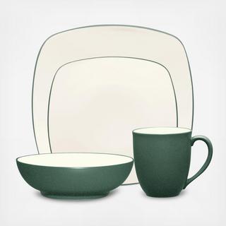 Colorwave Square 4-Piece Place Setting, Service for 1