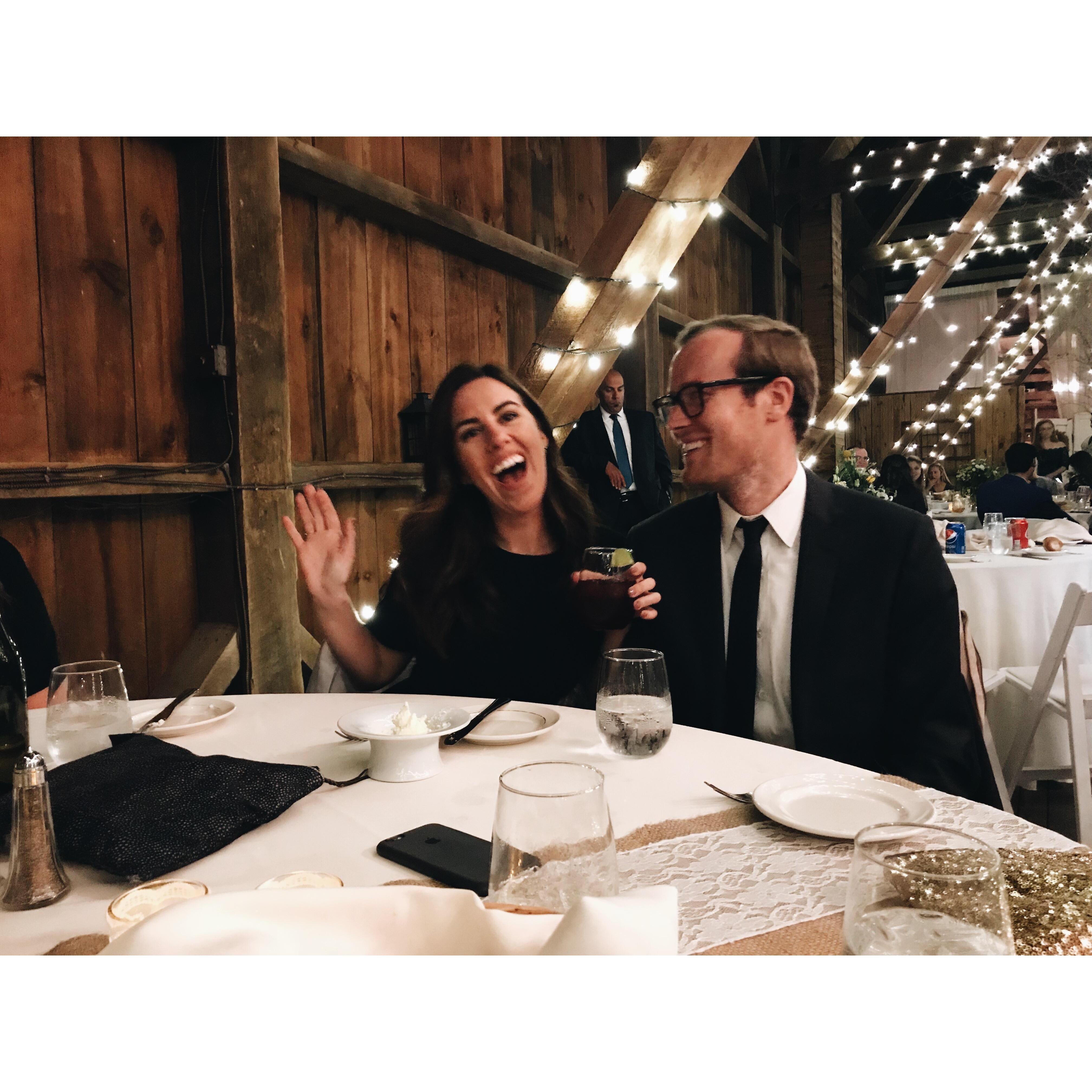 Kyle & Kacie's wedding in PA. I'm hilarious.