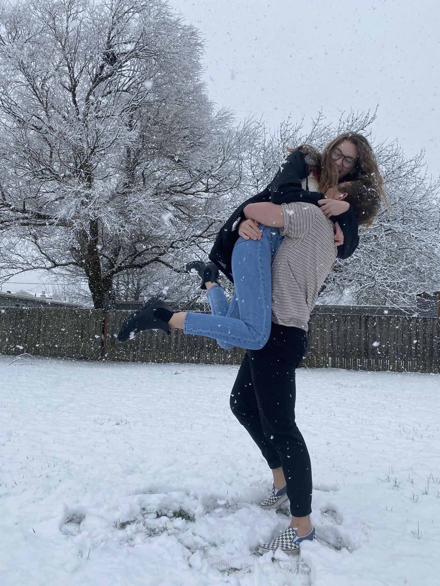 Winter 2020 snow in Corvallis!