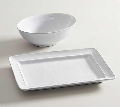 Cambria Recycled Stoneware Serving Platter & Bowl Set
