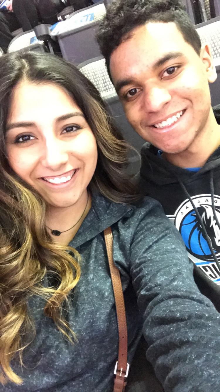 Our first of MANY Mavs games.