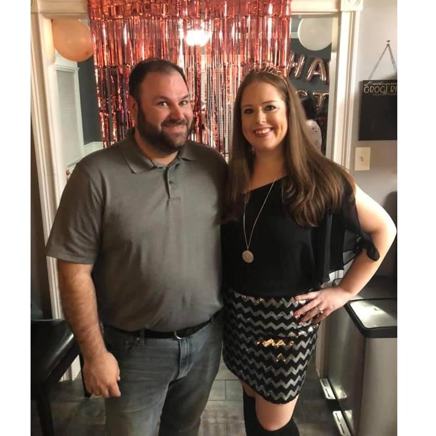 At Adrienne's 30th birthday party! December 2019