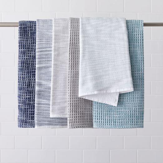 Space-Dyed Organic Hand Towels (Set of 2)