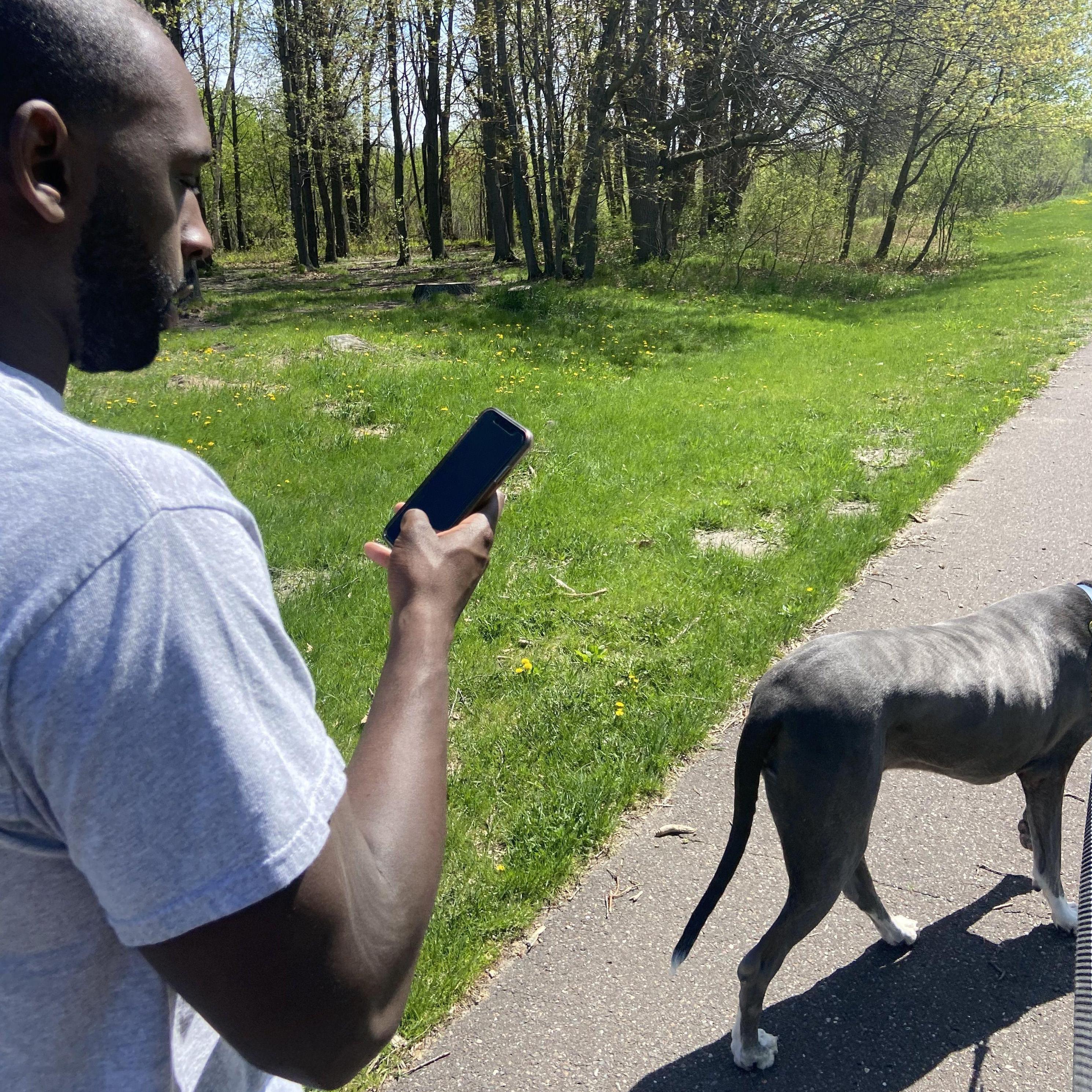 Harmon the Great Dane doesnt love many people more than he loves Dre who is always willing to play with him nonstop.