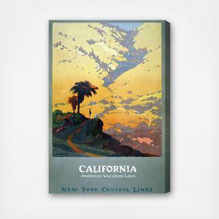 California Vacation Land Canvas Art