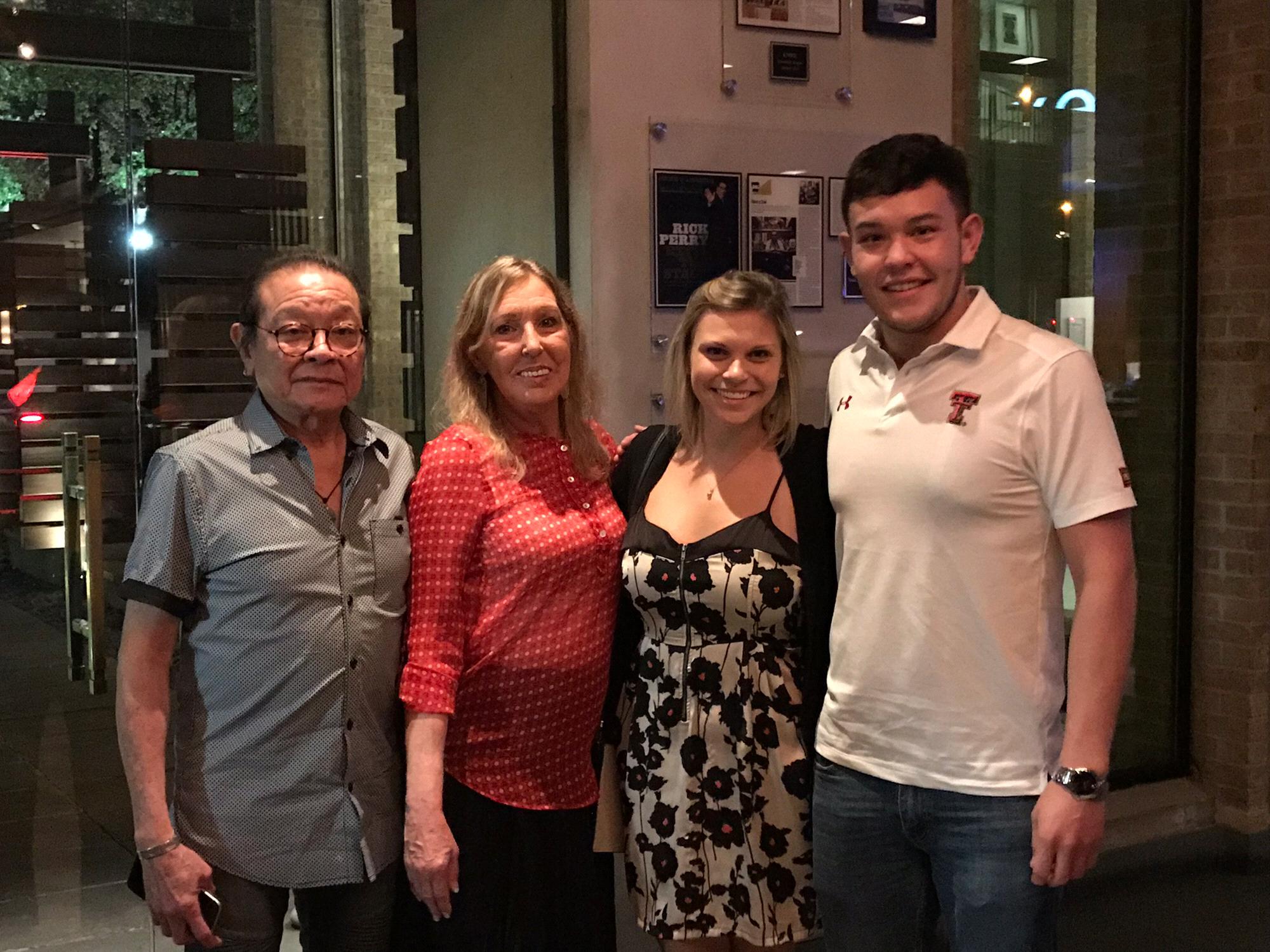 Marcus’s birthday dinner with his parents